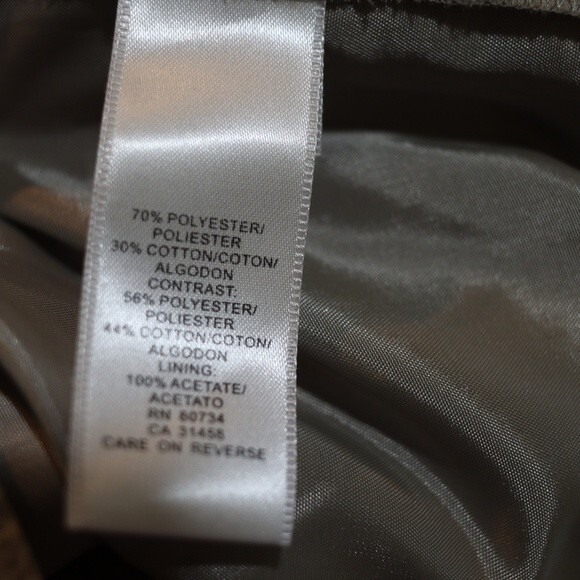 BCBGMAXAZRIA Gray Seashell Print Cotton Woven Babydoll Mini Dress 12 NWT - Picture 11 of 12